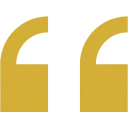 Yellow quotation marks on black background