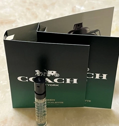 Coach New York perfume sample vial and brochures
