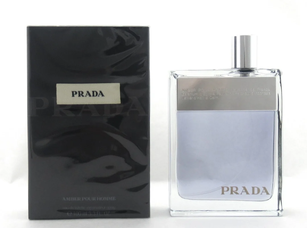 NEW! PRADA AMBER POUR HOMME 3.3 oz. Eau de Toilette Spray for Men in Sealed Box!