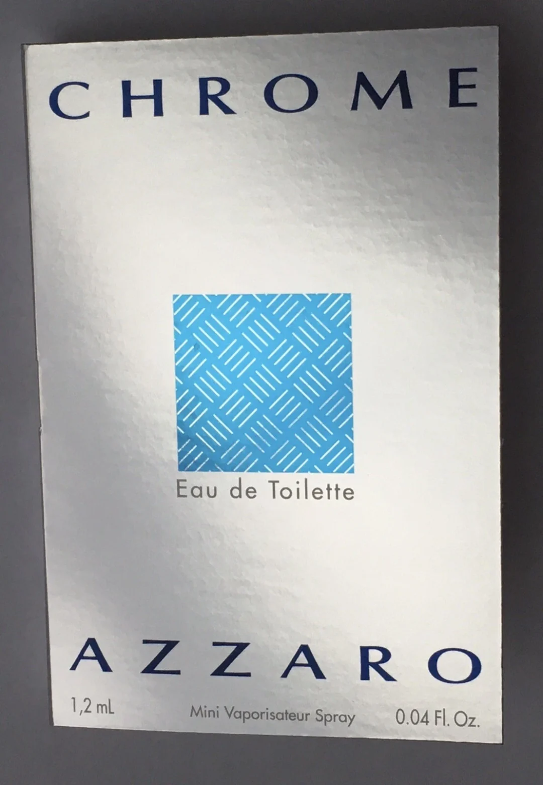NEW!  Azzaro CHROME 0.04 oz 1.2 ml Eau De Toilette Spray Mini/Travel Sample.