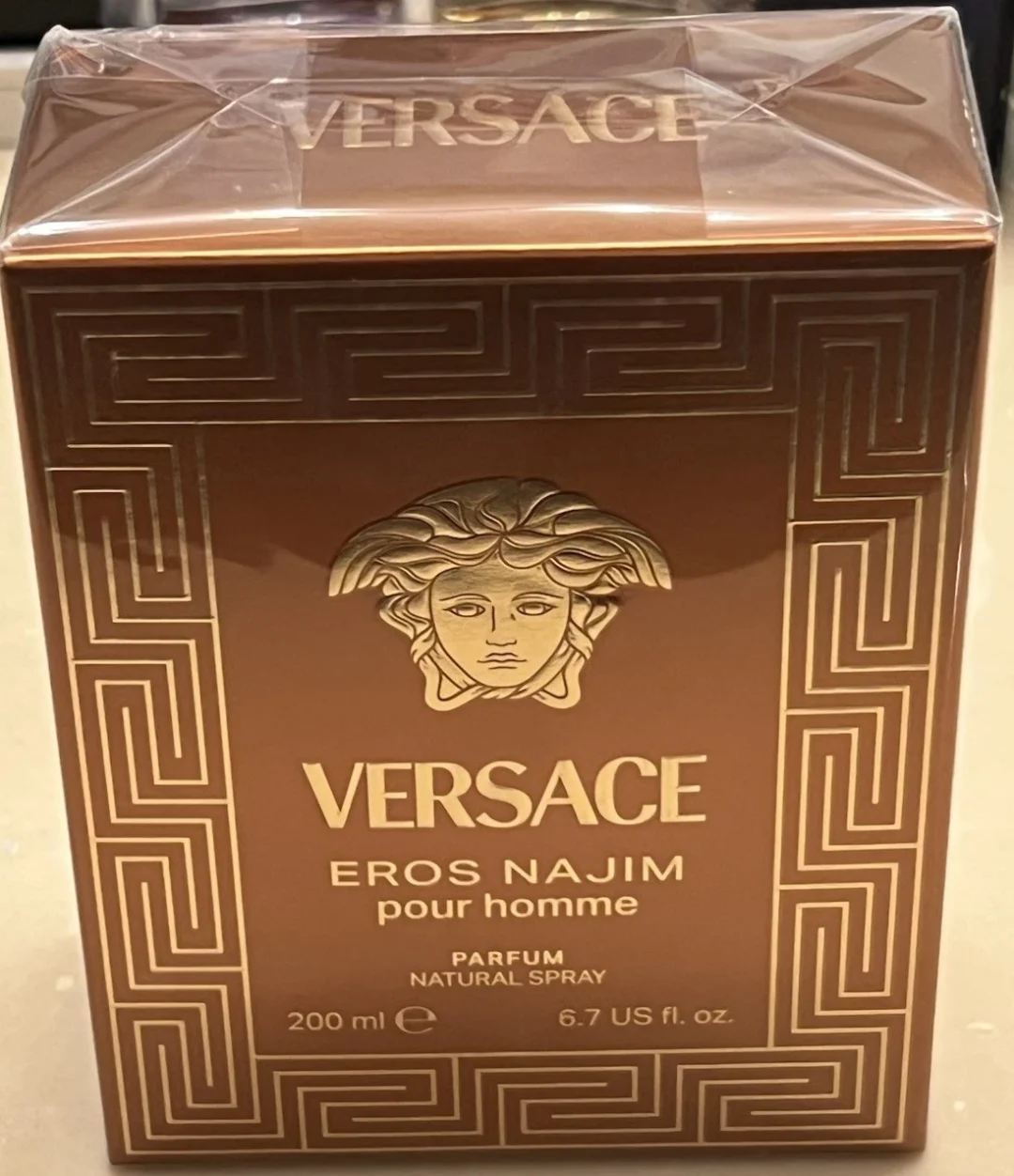 NEW! Versace Eros Najim 200ml-6.7 oz Parfum Cologne for Men In Sealed Box!